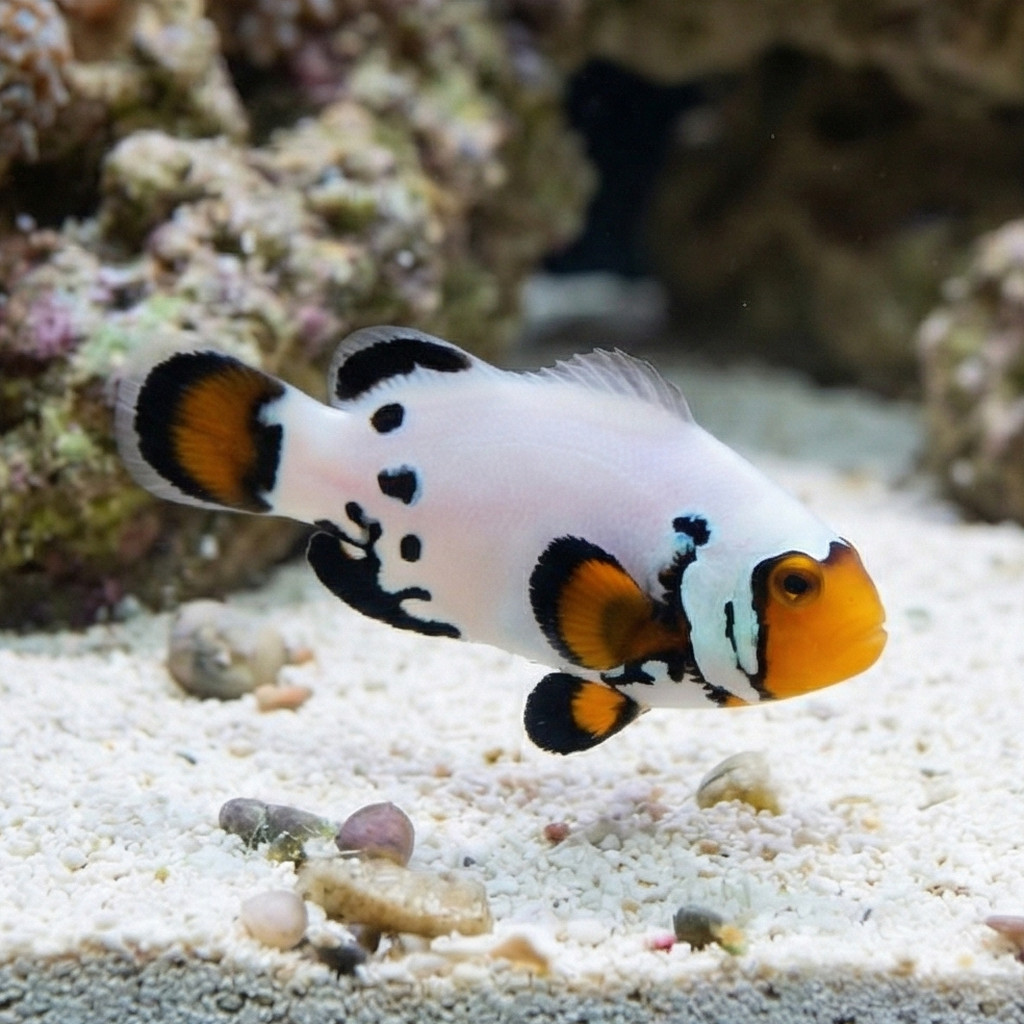 Black Ice Snowflake Ocellaris Clownfish: Captive Bred - Image 3