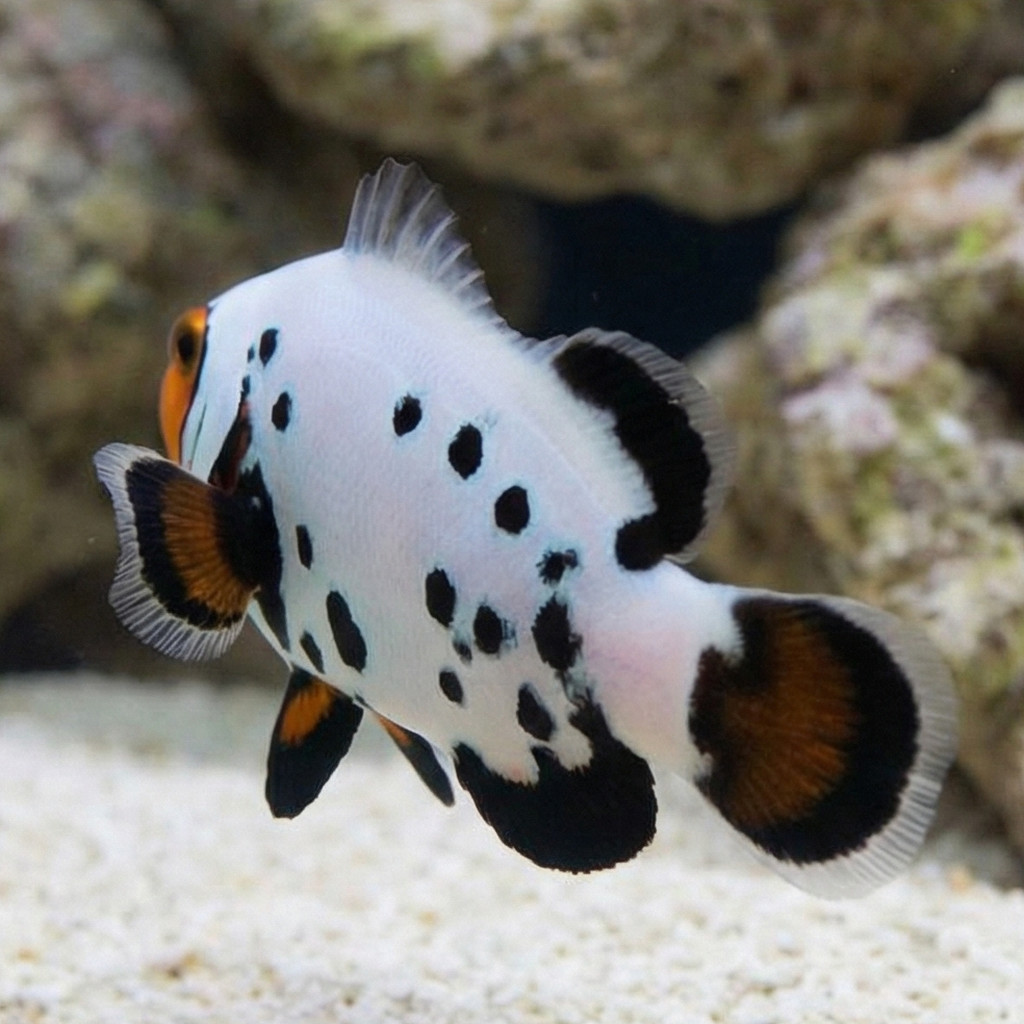 Black Ice Snowflake Ocellaris Clownfish: Captive Bred - Image 4