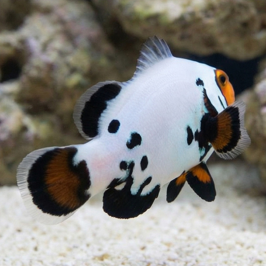Black Ice Snowflake Ocellaris Clownfish: Captive Bred - Image 5