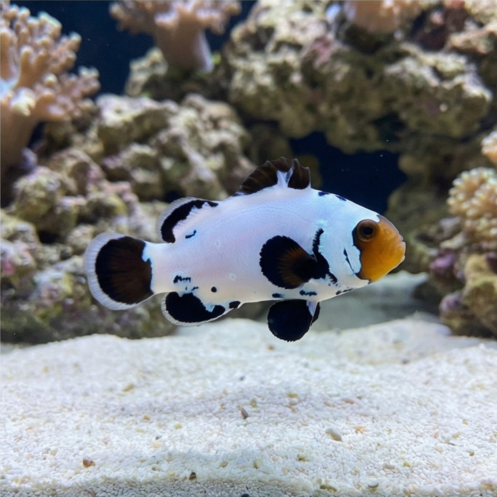 Black Ice Ocellaris Clownfish: Captive Bred Grade A