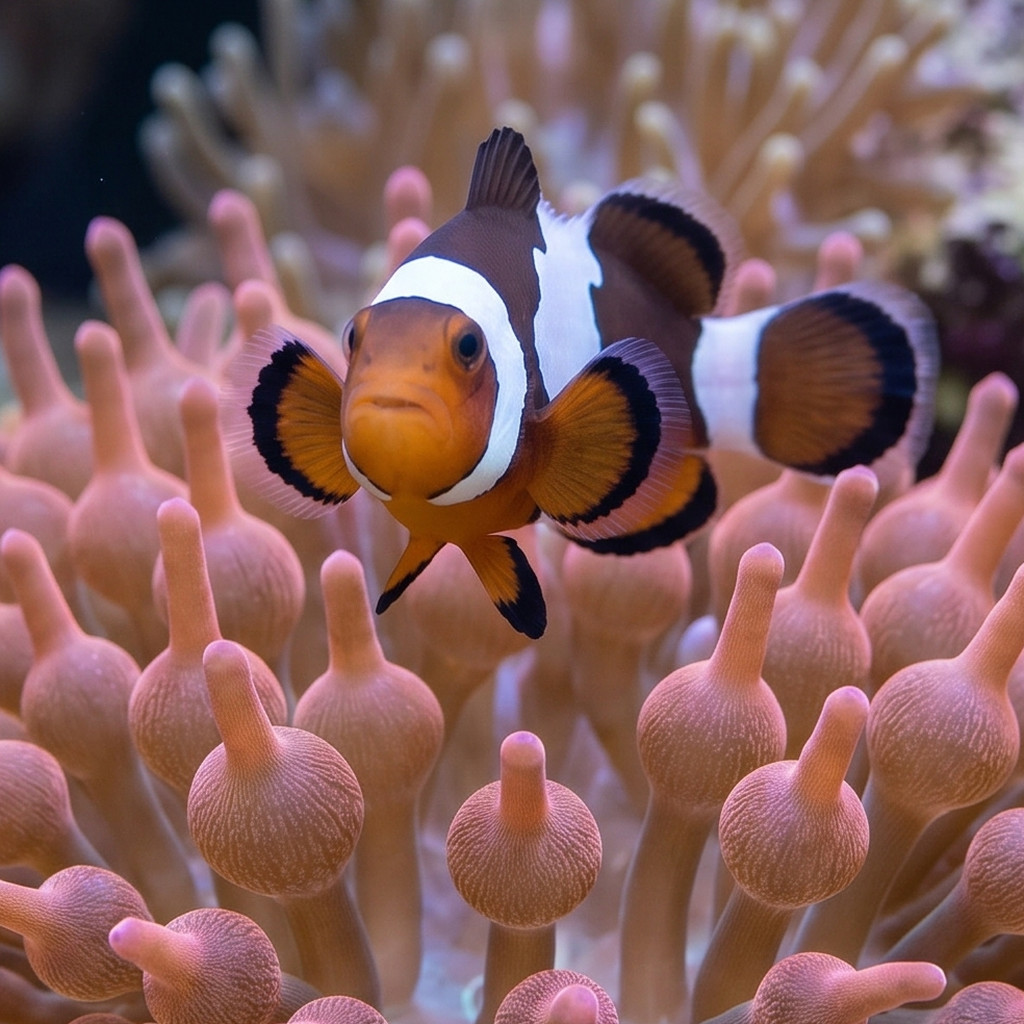 Black Ice Ocellaris Clownfish: Captive Bred Grade B - Image 4
