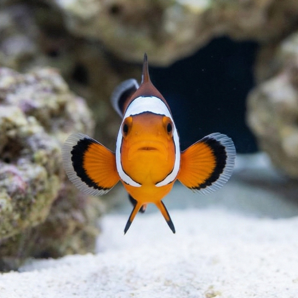 Black Ice Ocellaris Clownfish: Captive Bred - Image 2