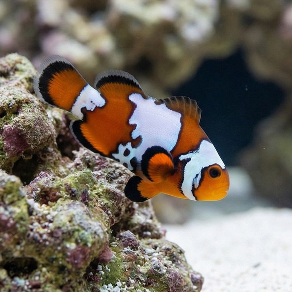 Black Ice Ocellaris Clownfish: Captive Bred - Image 3