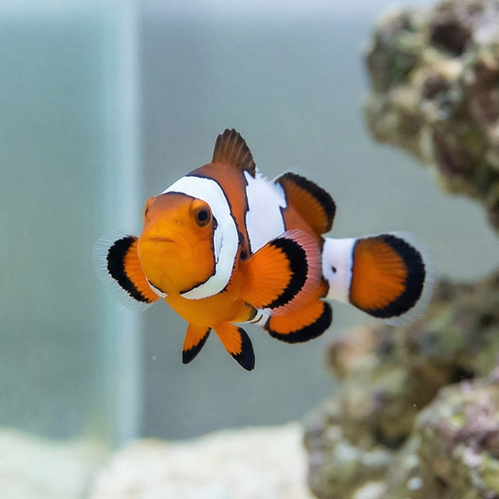 Black Ice Ocellaris Clownfish: Captive Bred - Image 4