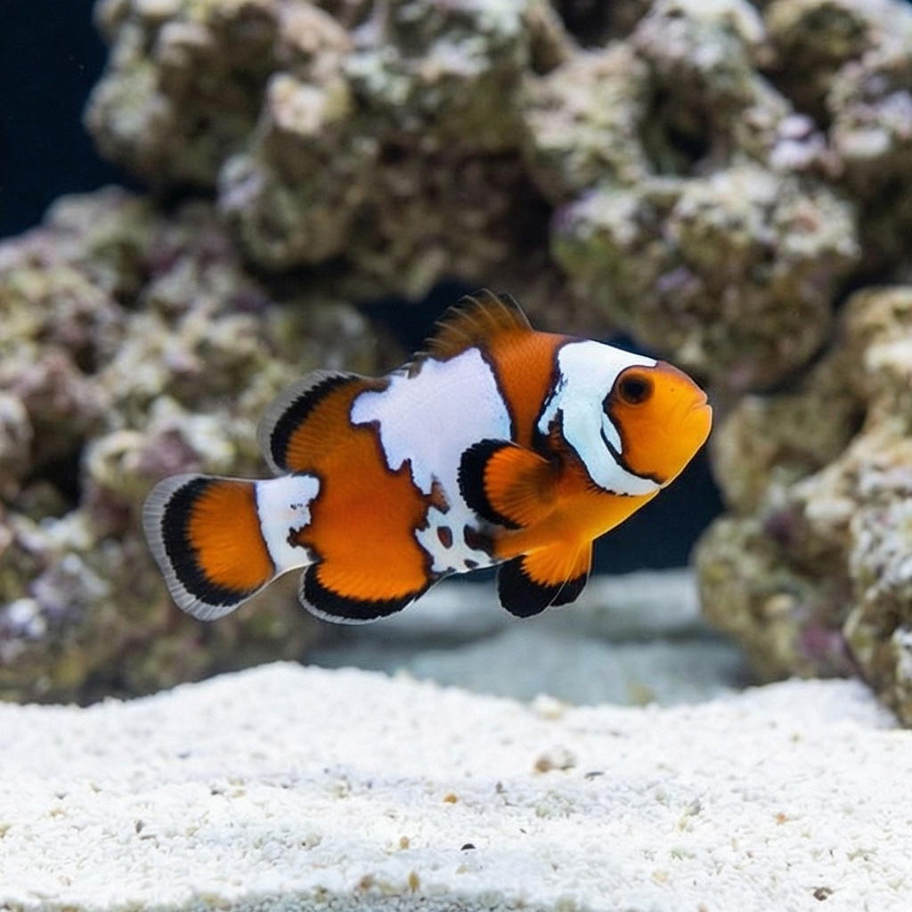 Black Ice Ocellaris Clownfish: Captive Bred - Image 5