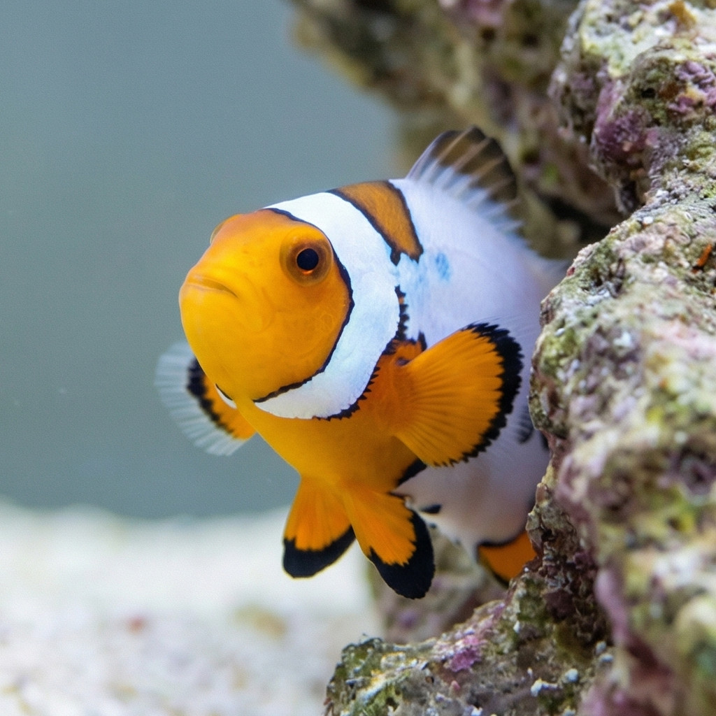 Extreme Snow Onyx Percula Clownfish: Captive Bred - Image 2