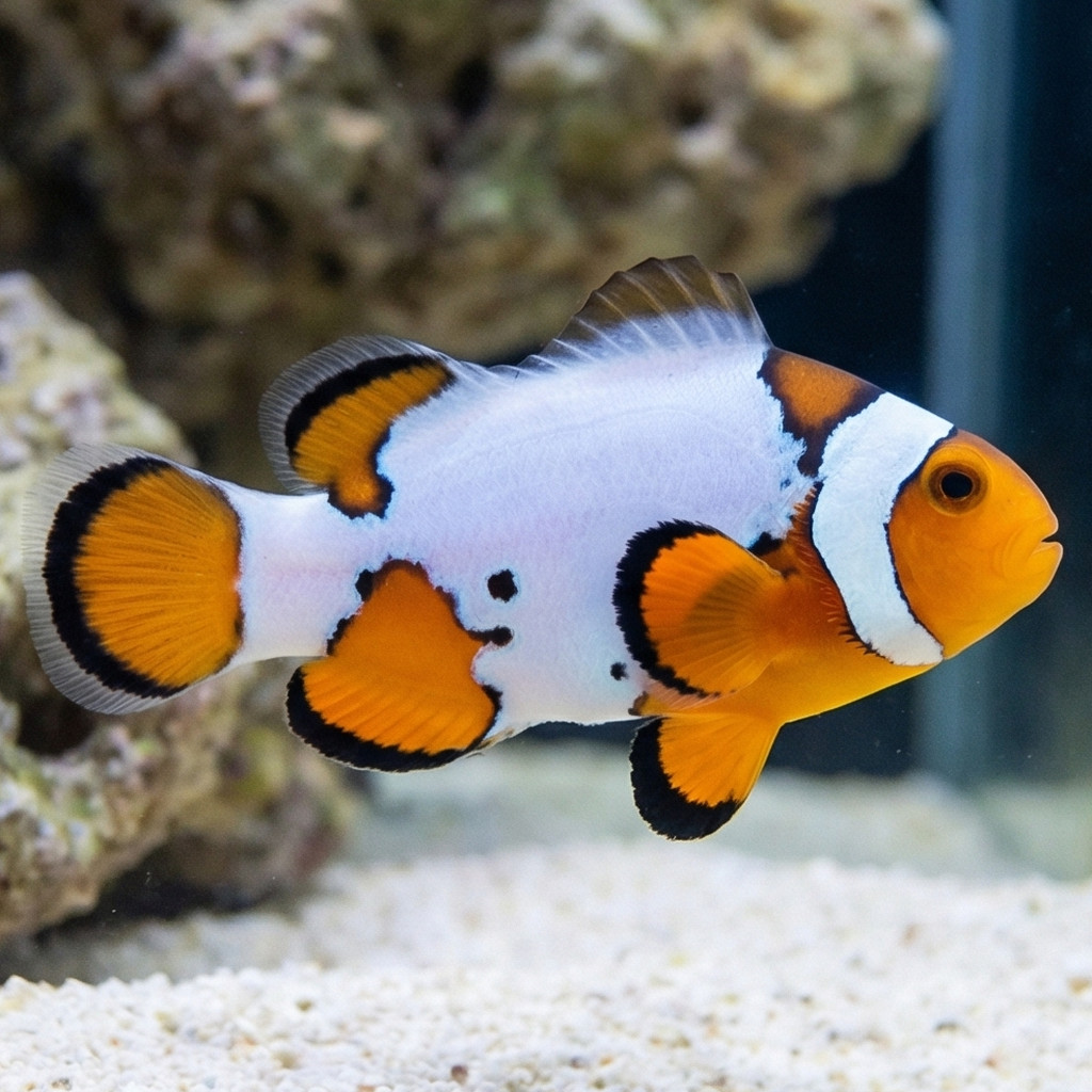 Extreme Snow Onyx Percula Clownfish: Captive Bred - Image 3