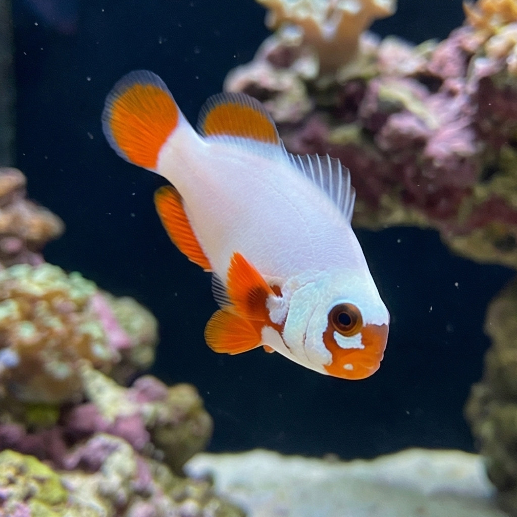 Gold Nugget Maroon Clownfish: Captive Bred