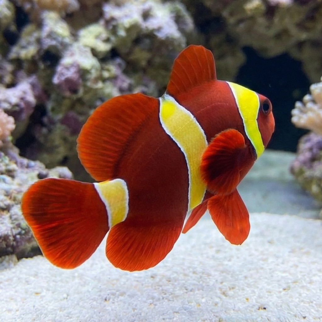 Gold Stripe Maroon Clownfish: Captive Bred - Image 4