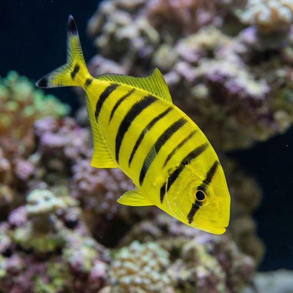 Golden Trevally Pilotfish
