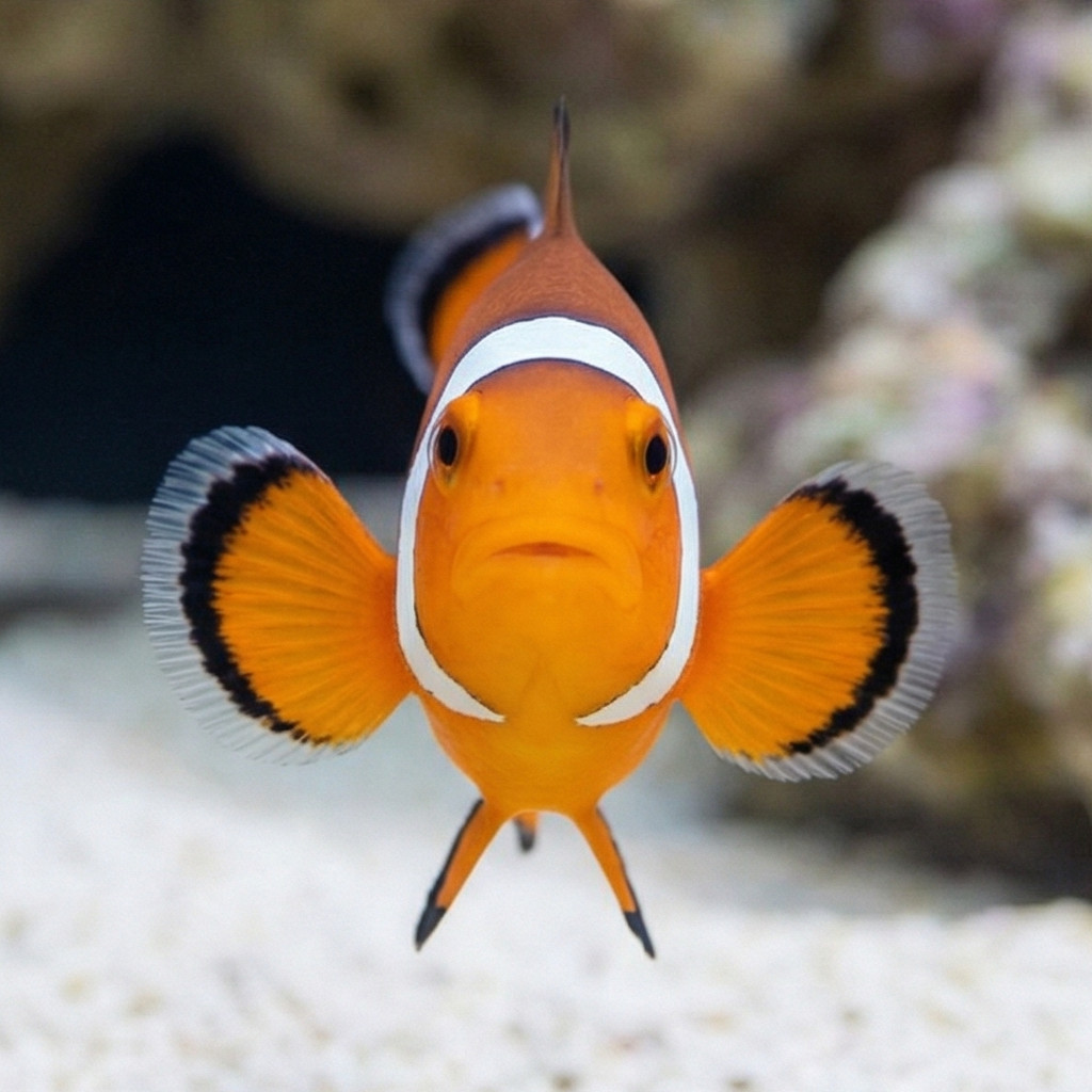 Longfin Black Misbar Ocellaris Clownfish: Captive Bred - Image 2