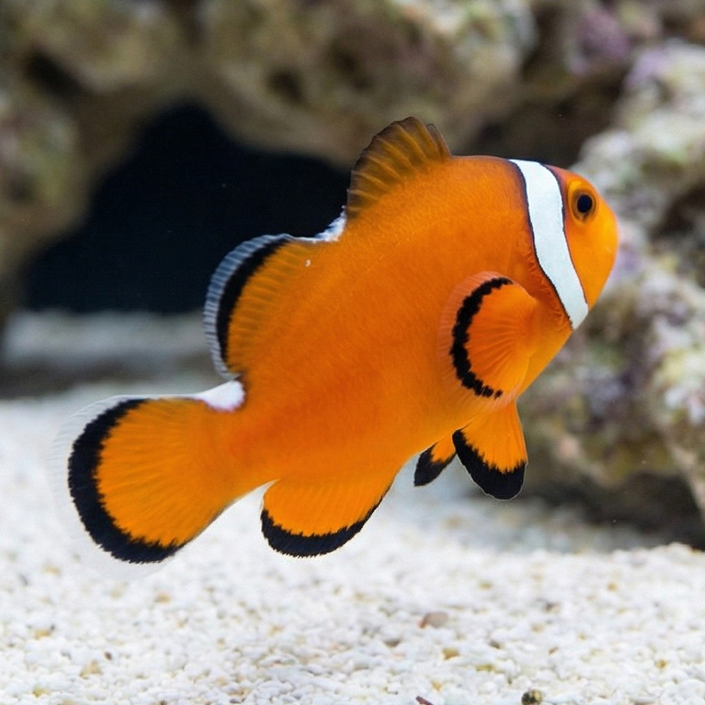 Longfin Black Misbar Ocellaris Clownfish: Captive Bred - Image 5