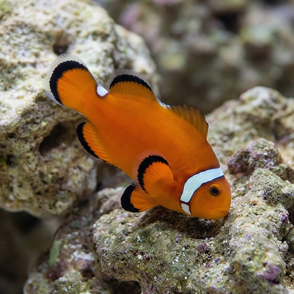 Longfin Black Misbar Ocellaris Clownfish: Captive Bred