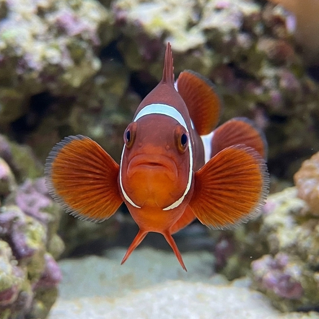 Gold Dot Maroon Clownfish: Captive Bred - Image 2