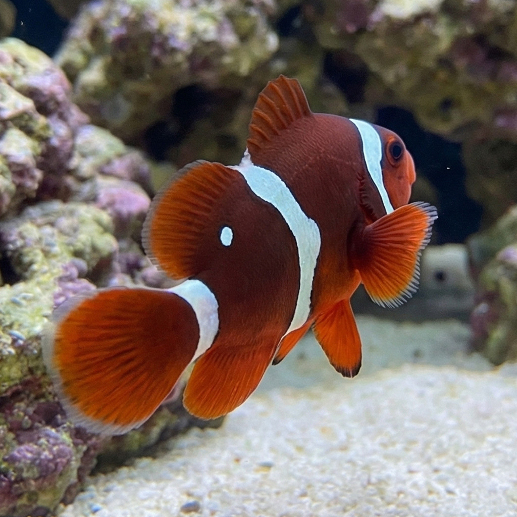 Gold Dot Maroon Clownfish: Captive Bred - Image 3