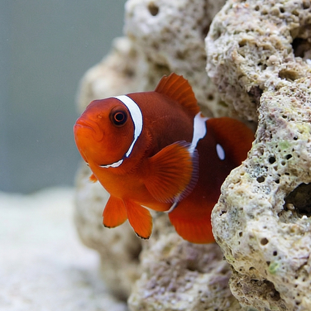 Gold Dot Maroon Clownfish: Captive Bred - Image 4