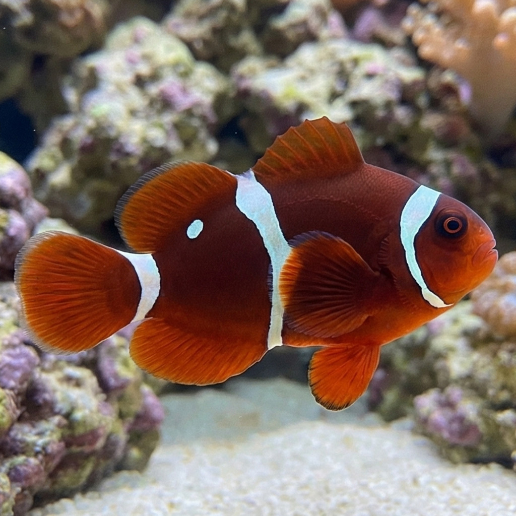 Gold Dot Maroon Clownfish: Captive Bred - Image 5