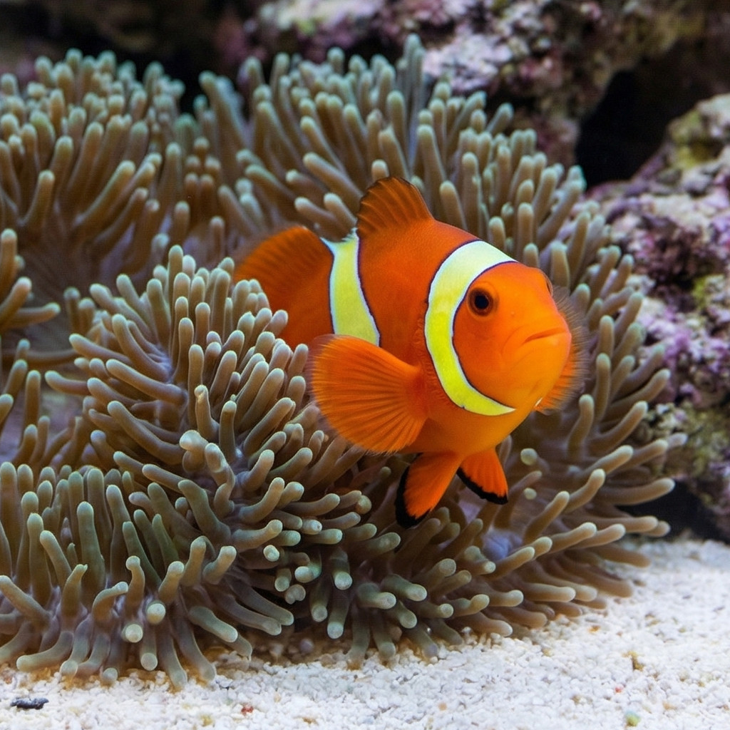 Yellow Stripe Maroon Clownfish - Image 3