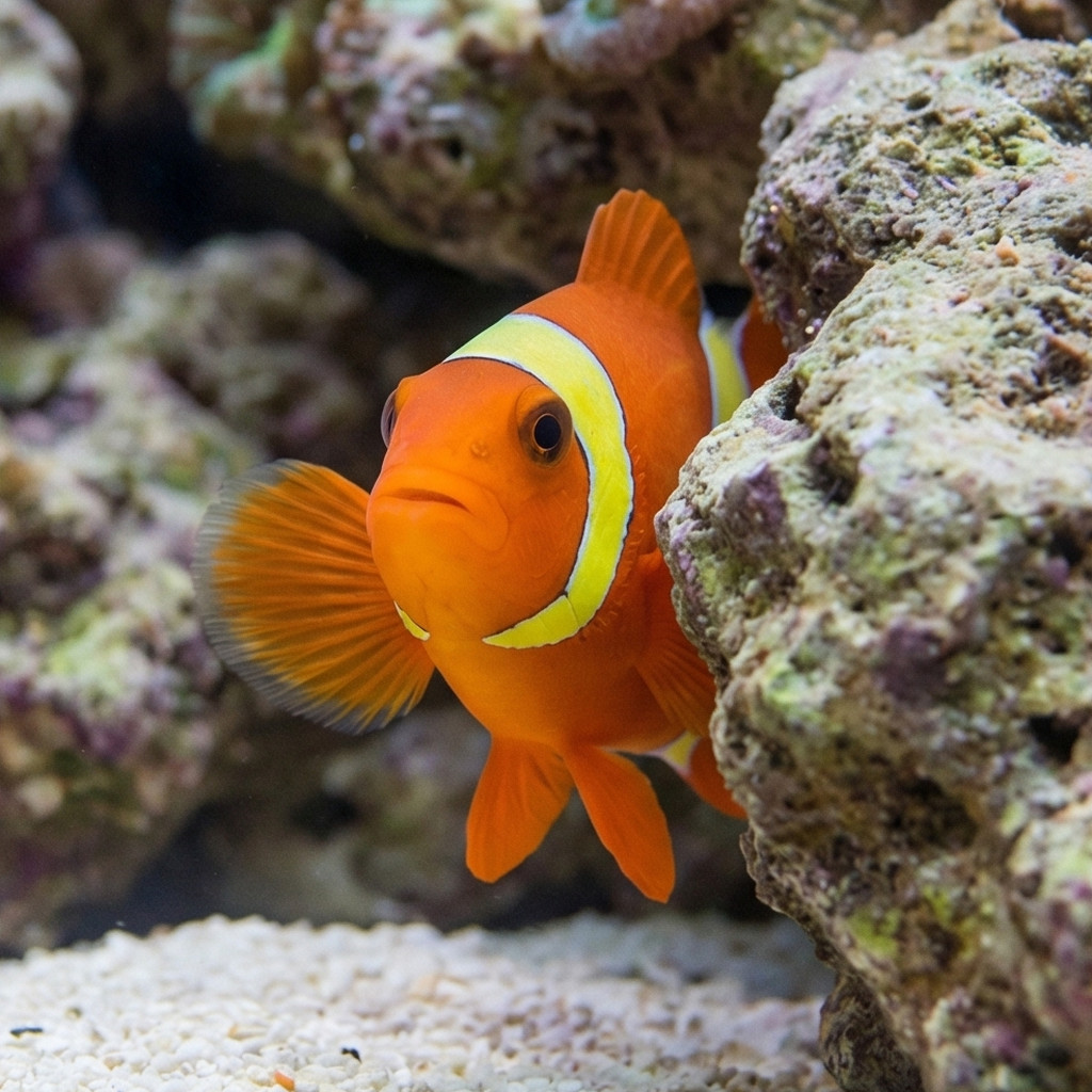 Yellow Stripe Maroon Clownfish - Image 4