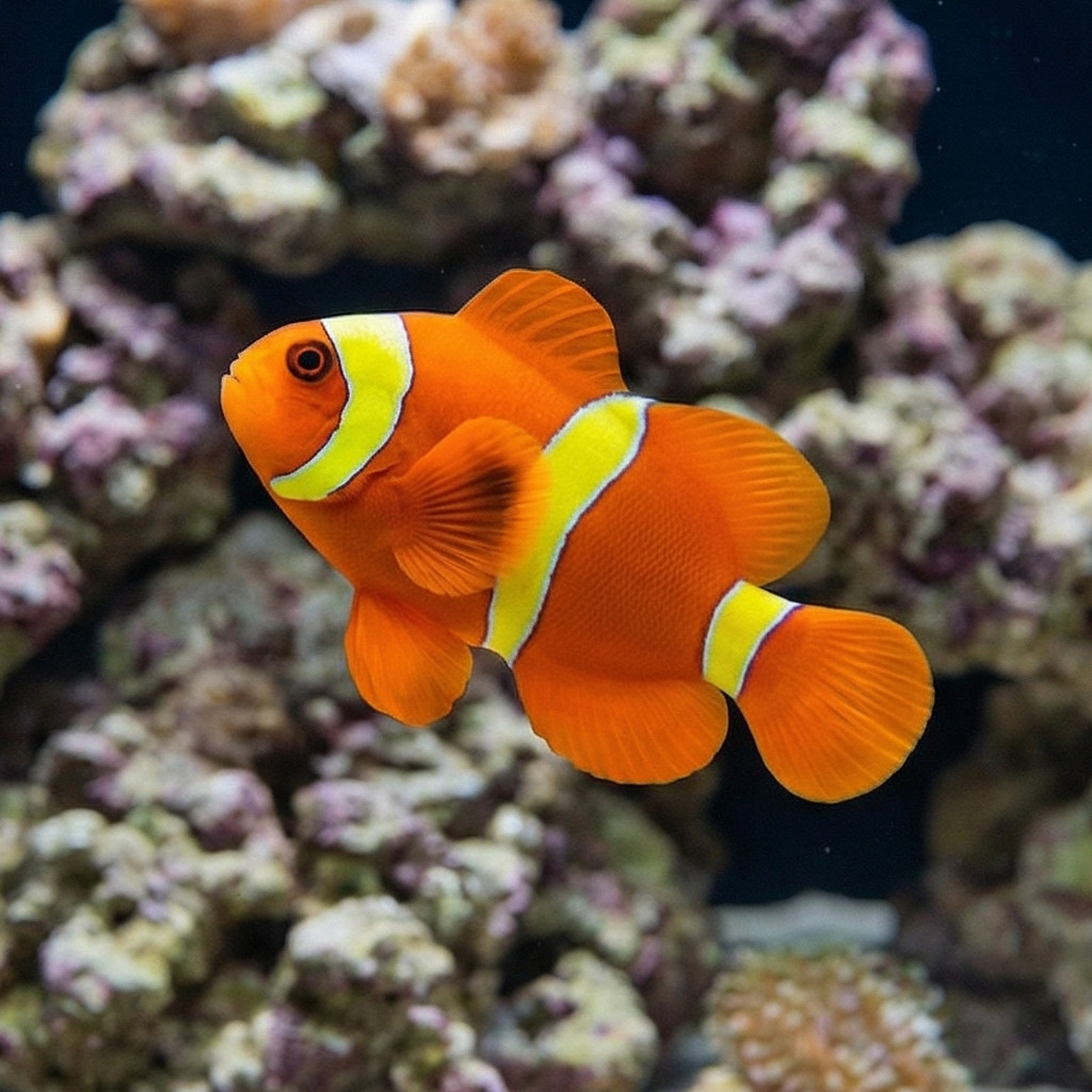 Yellow Stripe Maroon Clownfish - Image 5