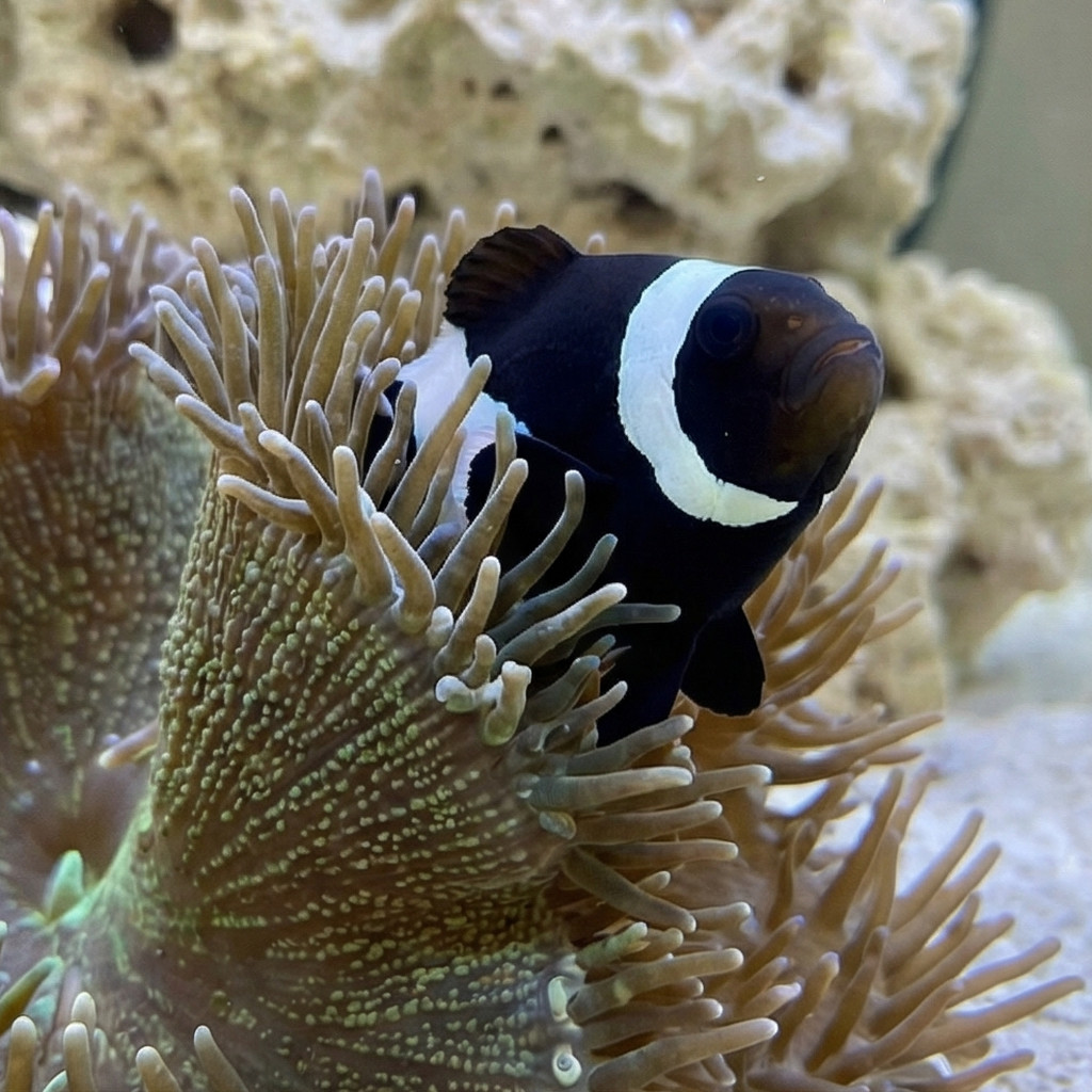 Midnight Lightning Ocellaris Clownfish: Captive Bred - Image 2
