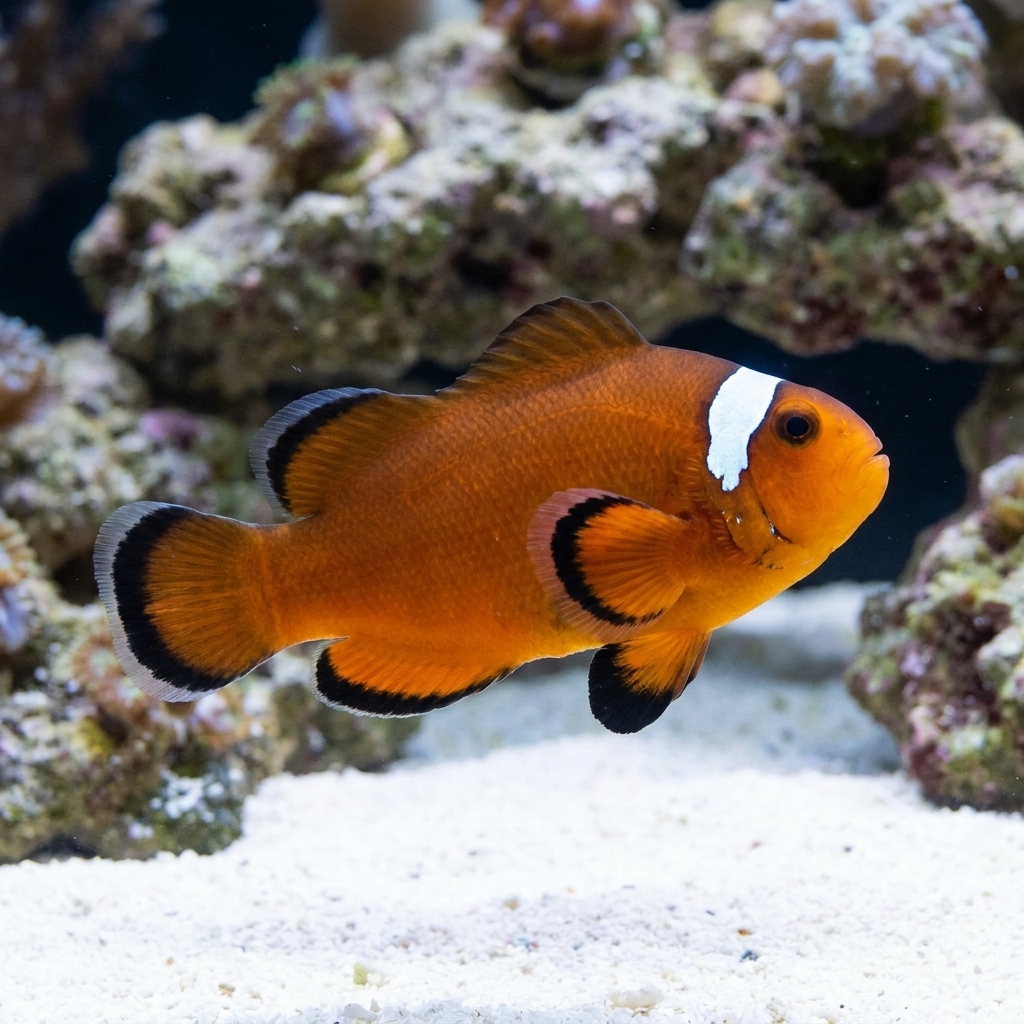 Nearly Naked Ocellaris Clownfish With Dots: Captive Bred