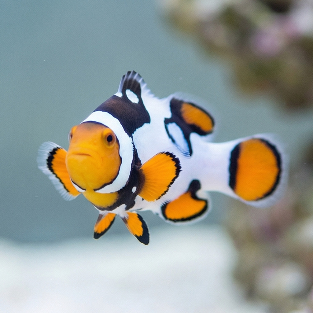 Nebula Percula Clownfish: Captive Bred Grade B - Image 4
