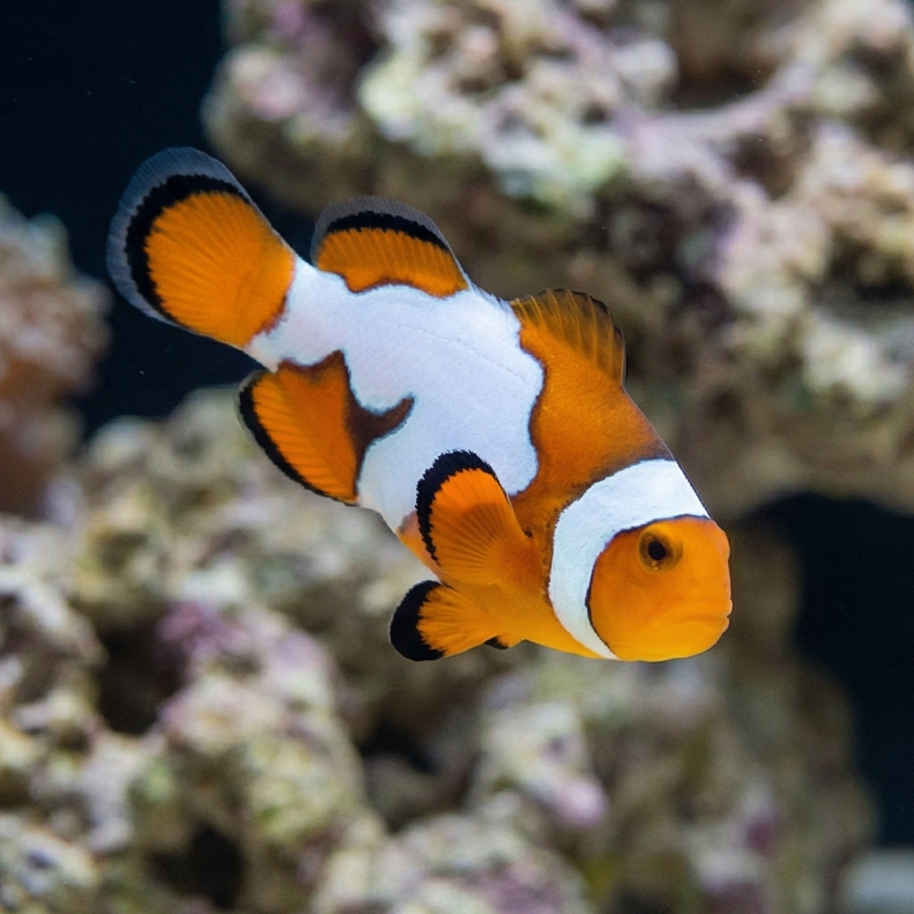Picasso Percula Clownfish: Captive Bred