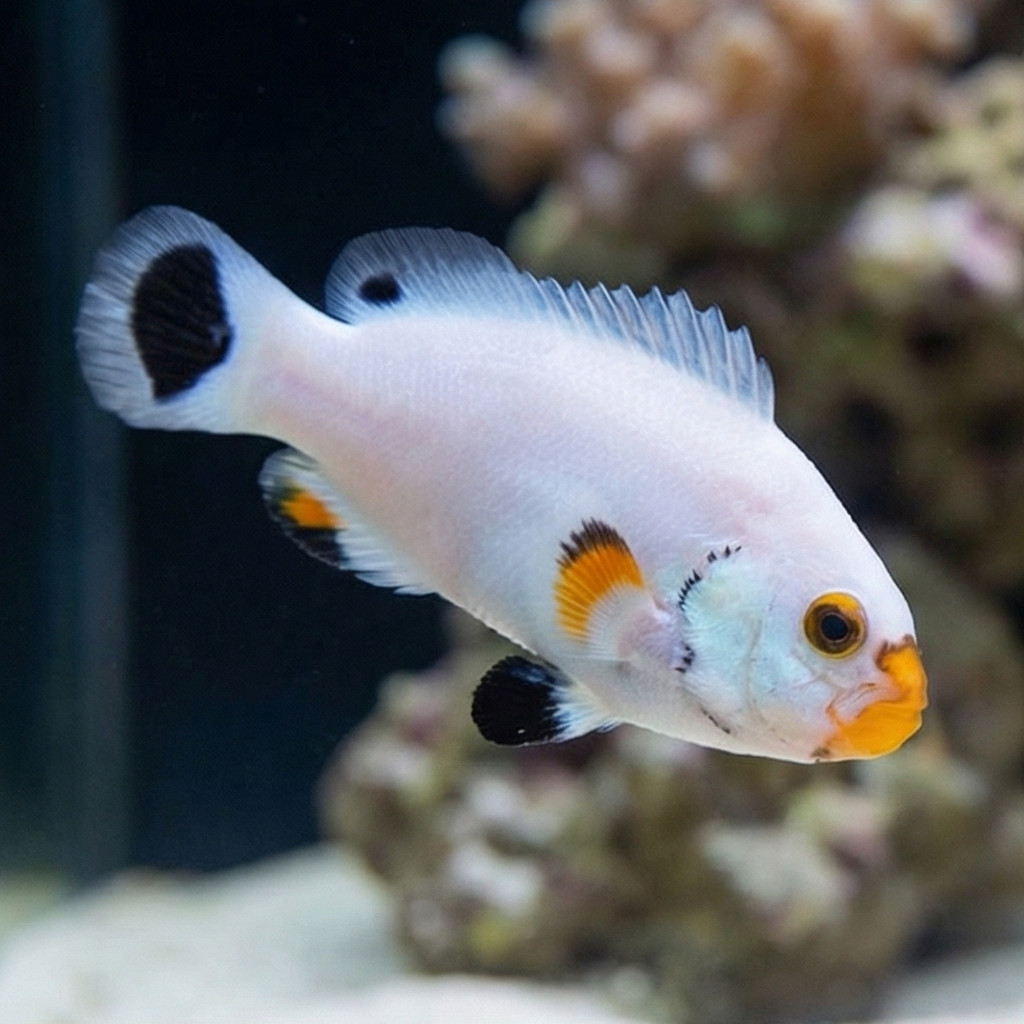 Platinum Ocellaris Clownfish: Captive Bred - Image 3
