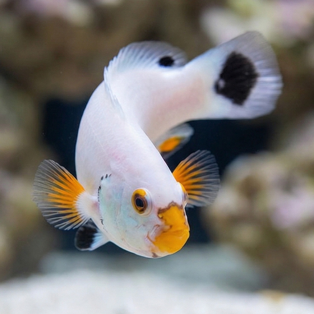 Platinum Ocellaris Clownfish: Captive Bred - Image 4