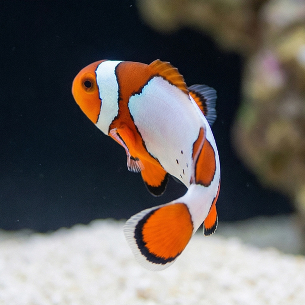 Snow Onyx Hybrid Clownfish: Captive Bred - Image 4