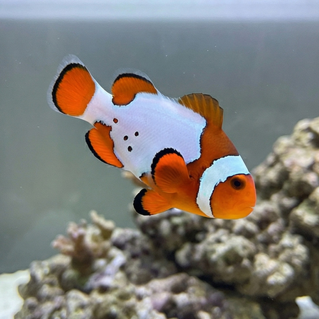 Snow Onyx Hybrid Clownfish: Captive Bred