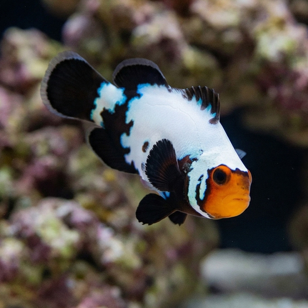 Black Phanton Snowflake Ocellaris Clownfish: Captive Bred - Image 3