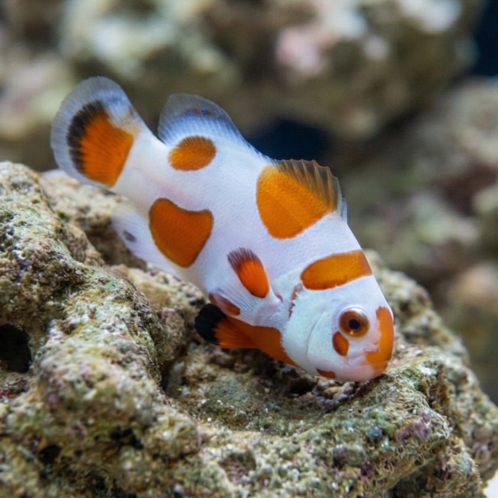 Tangerine Albino Storm Ocellaris Clownfish: Captive Bred - Image 3