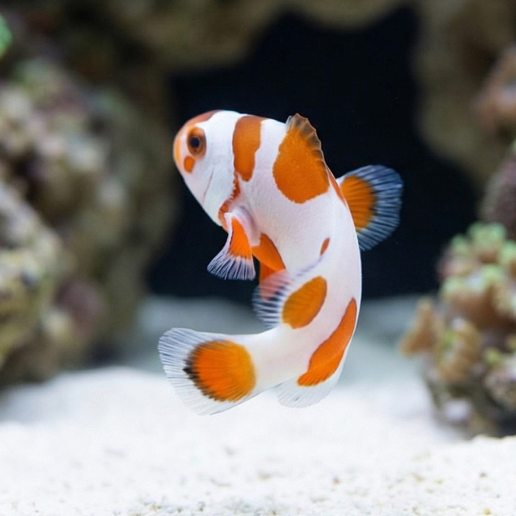Tangerine Albino Storm Ocellaris Clownfish: Captive Bred - Image 4