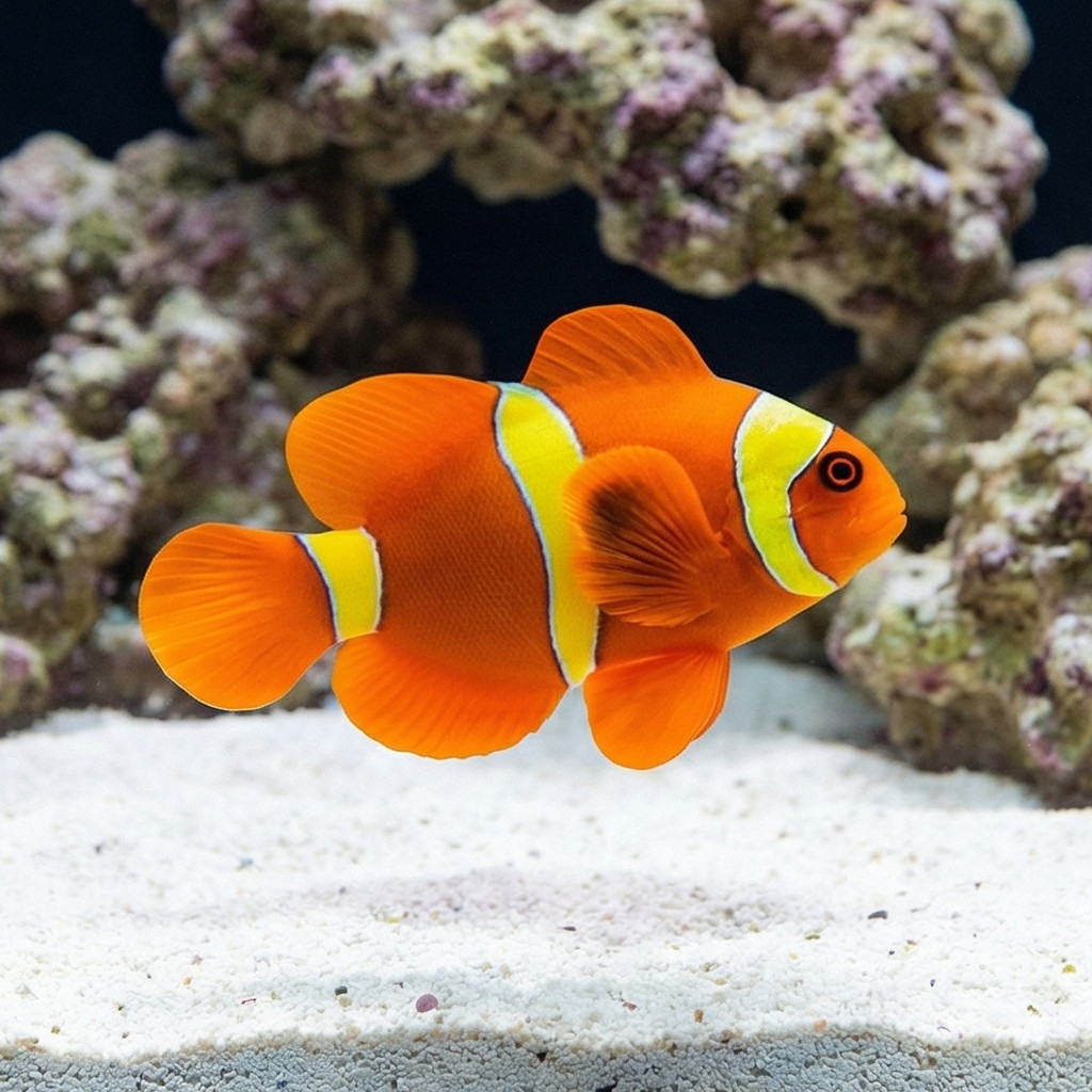 Yellow Stripe Maroon Clownfish